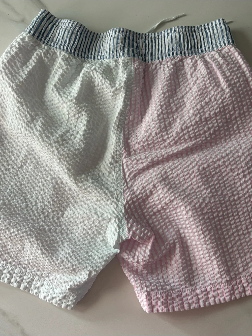 Crewcuts Blue and White Striped Swim Trunks 16 y.o.